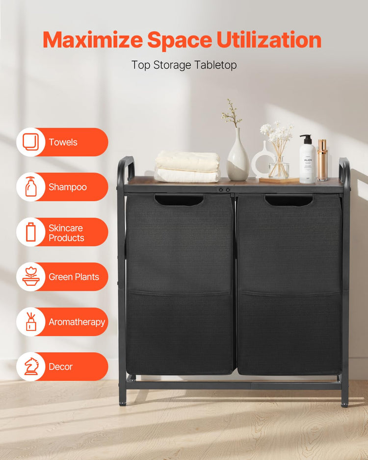 2 Section Laundry Sorter