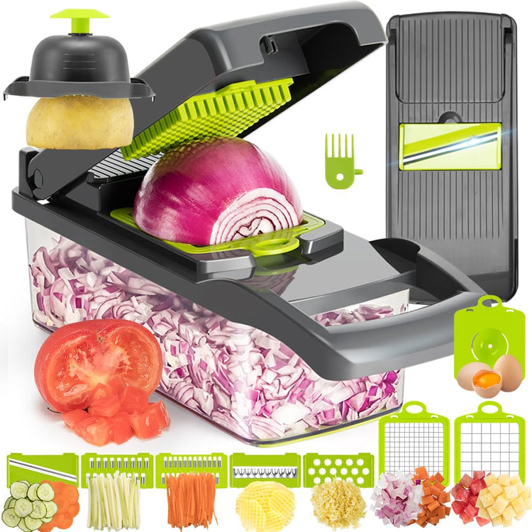 Vegetable Chopper Mandoline Slicer Grey