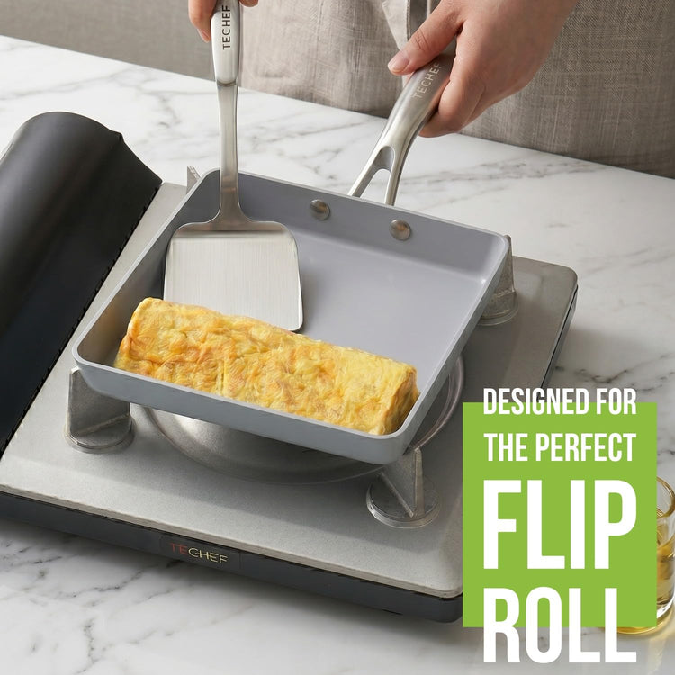 CeraTerra Ceramic Nonstick Tamagoyaki Japanese Omelette Pan