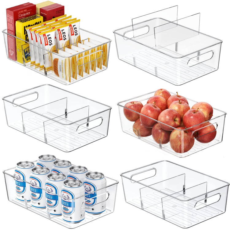 6 Pack Pantry Organizers and Storage (6 Count)