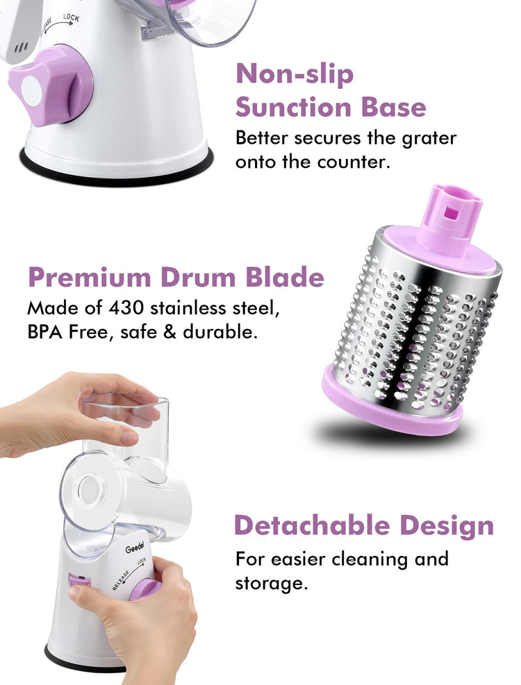 Rotary Cheese Grater Hand Crank