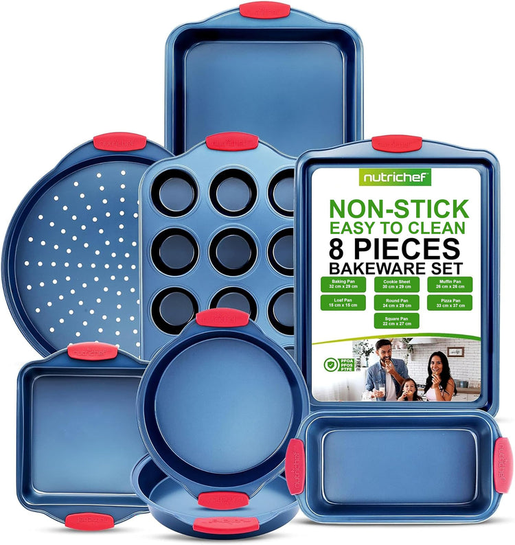 8 Piece Nonstick Baking Pan Set