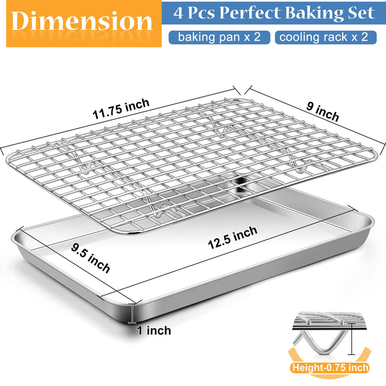 Cookie Sheets with Cooling Racks (2 Count)