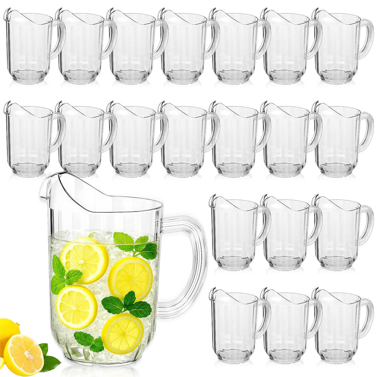 20 Pcs Plastic Water Pitchers (20 Count)