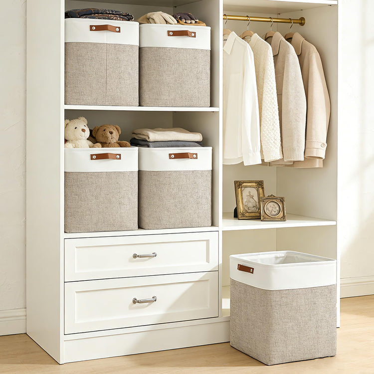 Large Fabric Storage Baskets (3 Count)