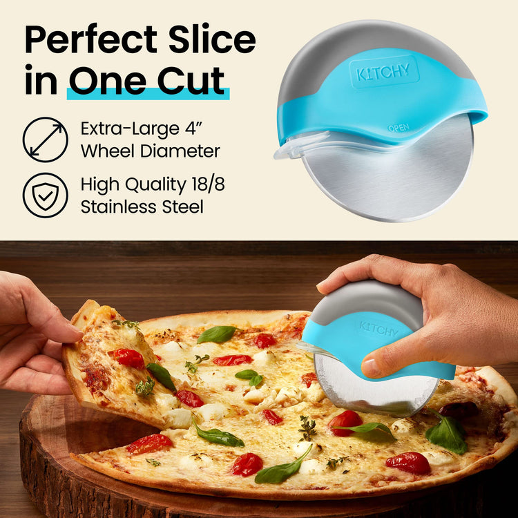 Pizza Cutter Wheel with Protective Blade Cover