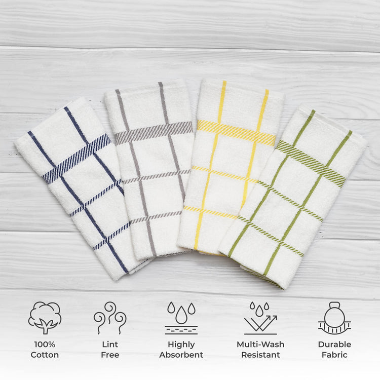 100% Cotton Terry Dish Towels (4 Count)