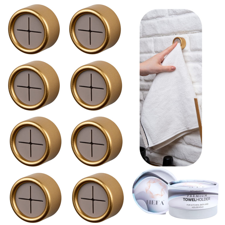Eco Friendly Towel Hooks (8 Count)