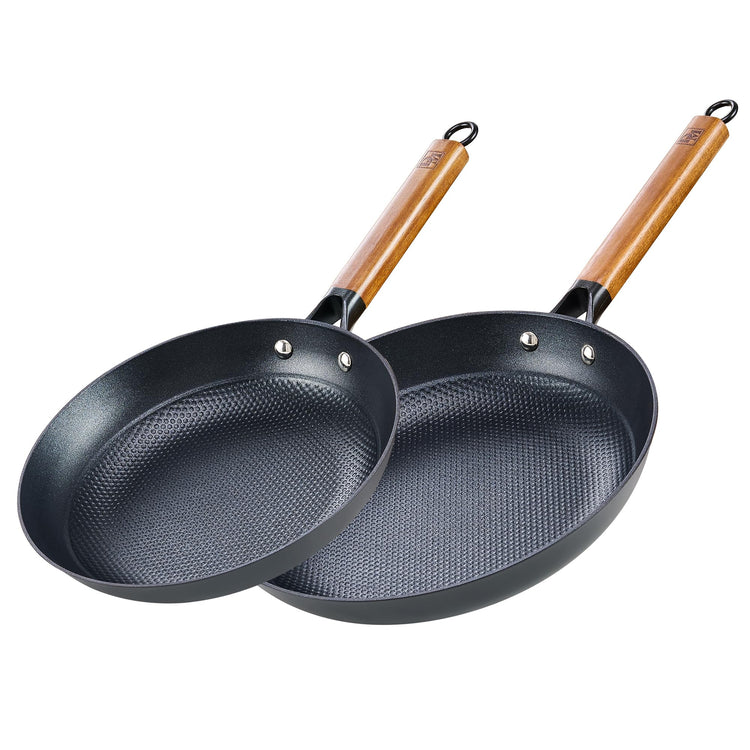 Cast Iron 10 12 Inch Nonstick Skillets (2 Count)