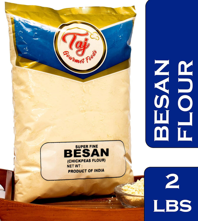 TAJ Besan Flour 2-Pounds | Chick Pea | Gram Flour | Finely Grounded - Nestoria