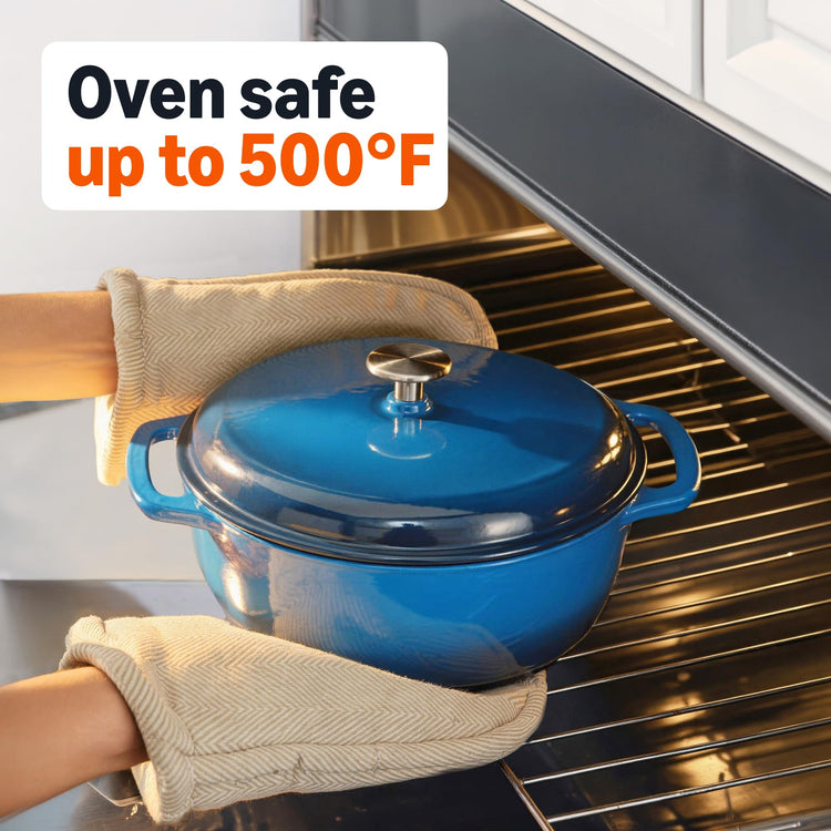 Enameled Cast Iron Dutch Oven Pot with Lid