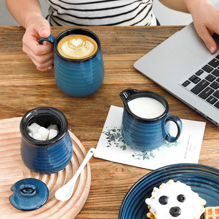 Porcelain Sugar and Creamer Set