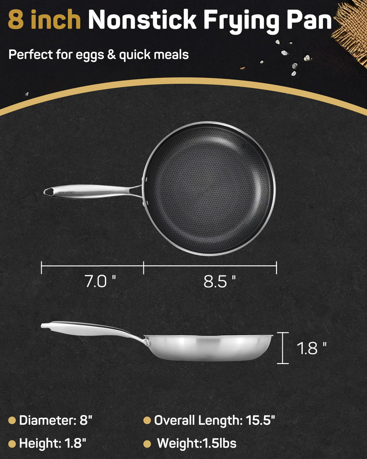 8 Inch Hybrid Nonstick Frying Pan