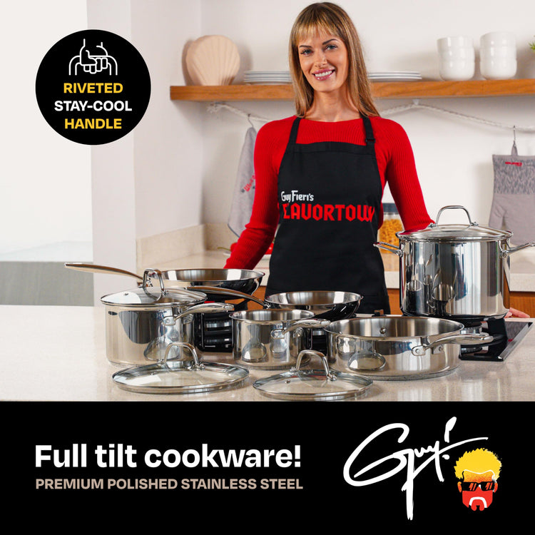 10 Piece Stainless Steel Cookware Set