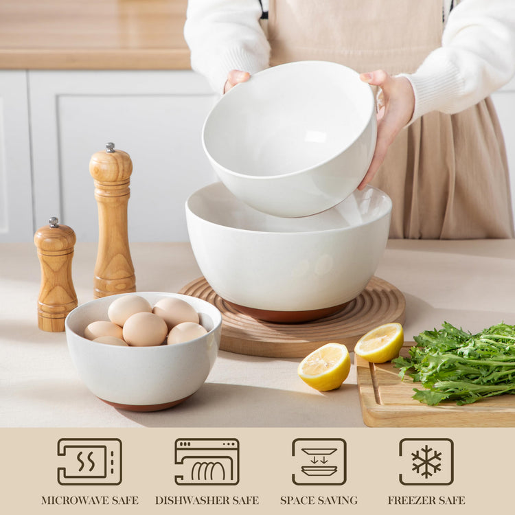Ceramic Mixing Bowls (3 Count)