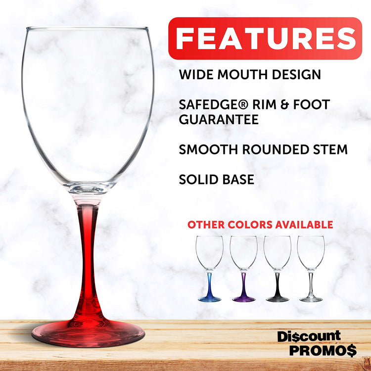 Nuance Wine Glasses by ARC 10.5 oz. Set of 10 (10 Count)