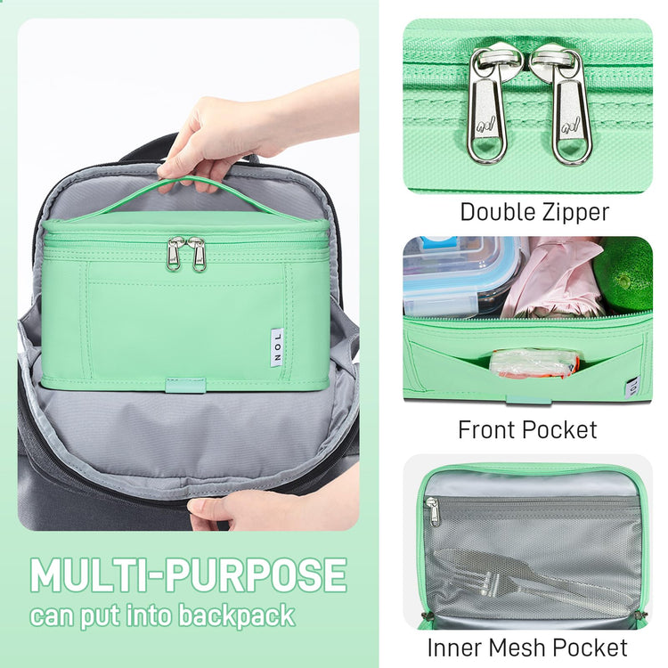 NOL Small Lunch Bag Mini Lunch Box Insulated Lunch Bag for Men