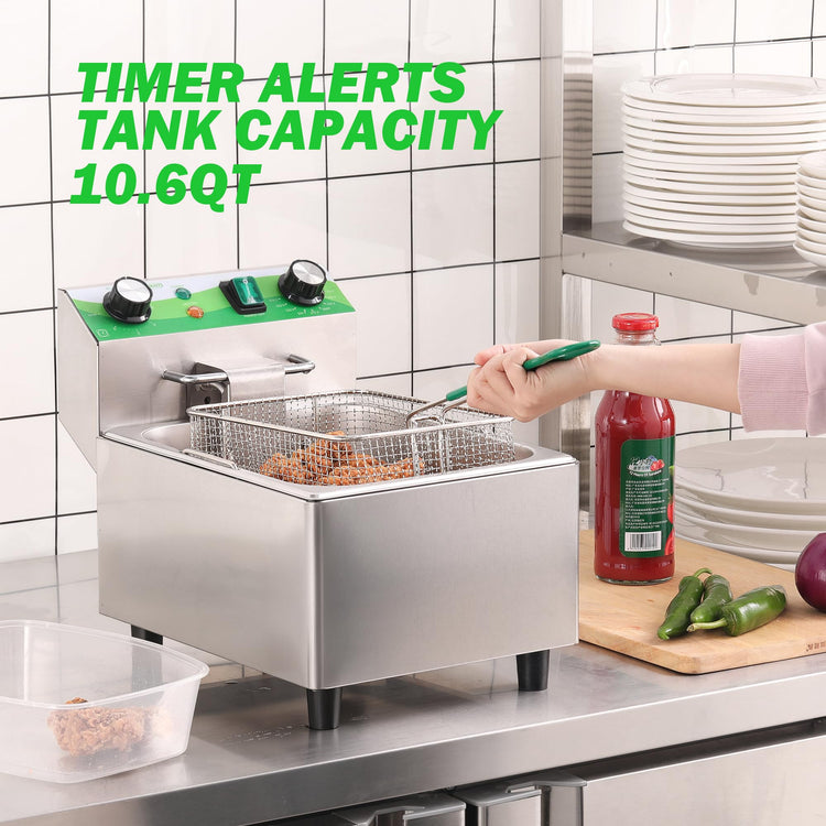 Electric Deep Fryer with Timer 10L