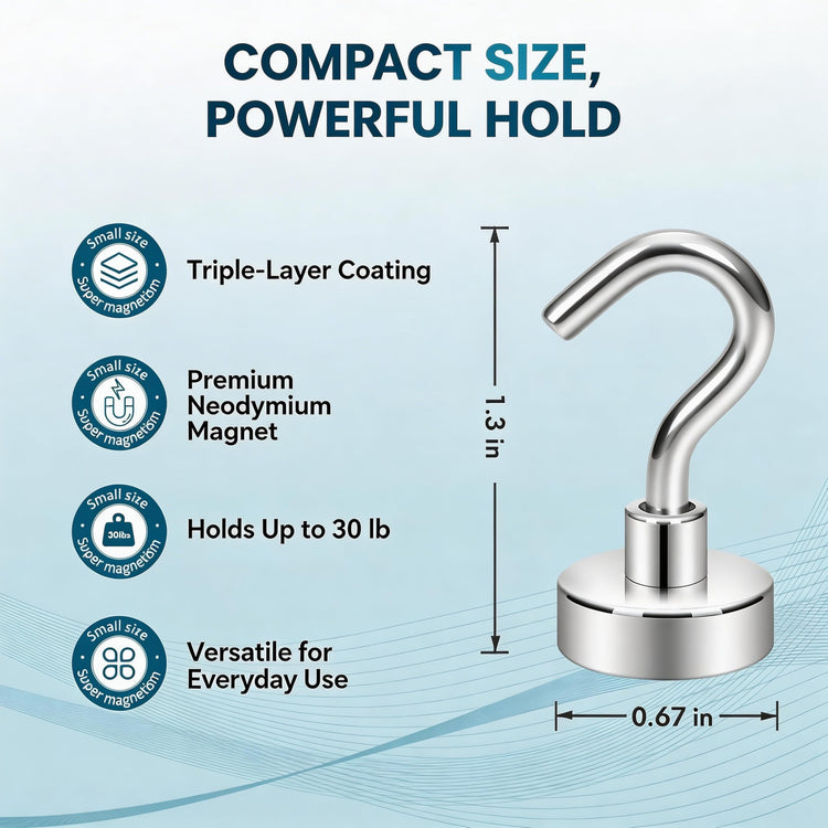 Magnetic Hooks (15 Count)