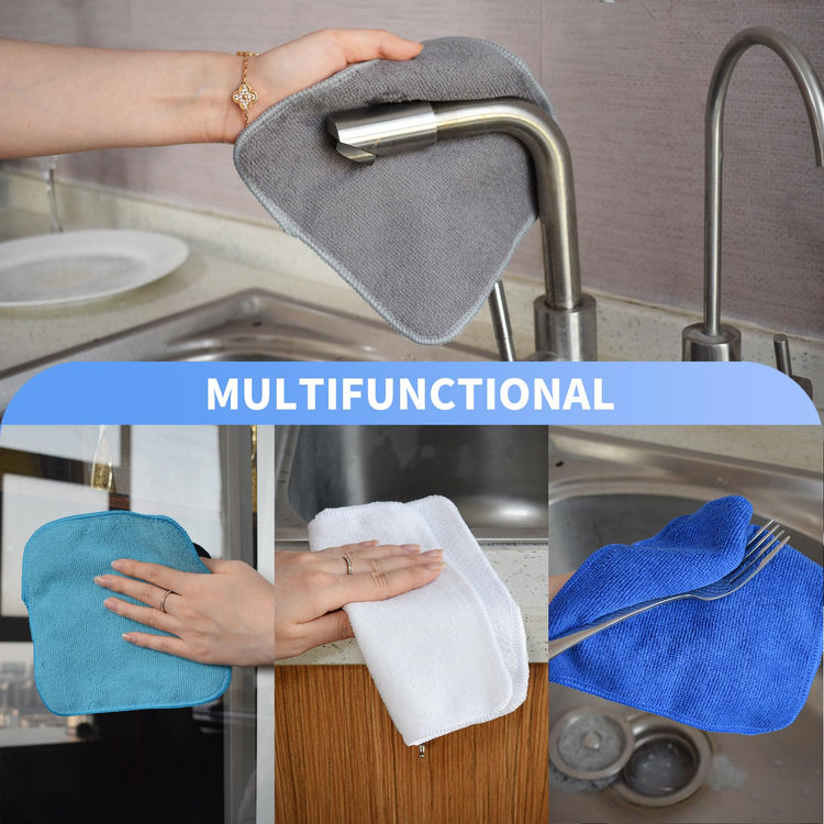 Dish Cloths for Washing Dishes with Scrub Side (9 Count)