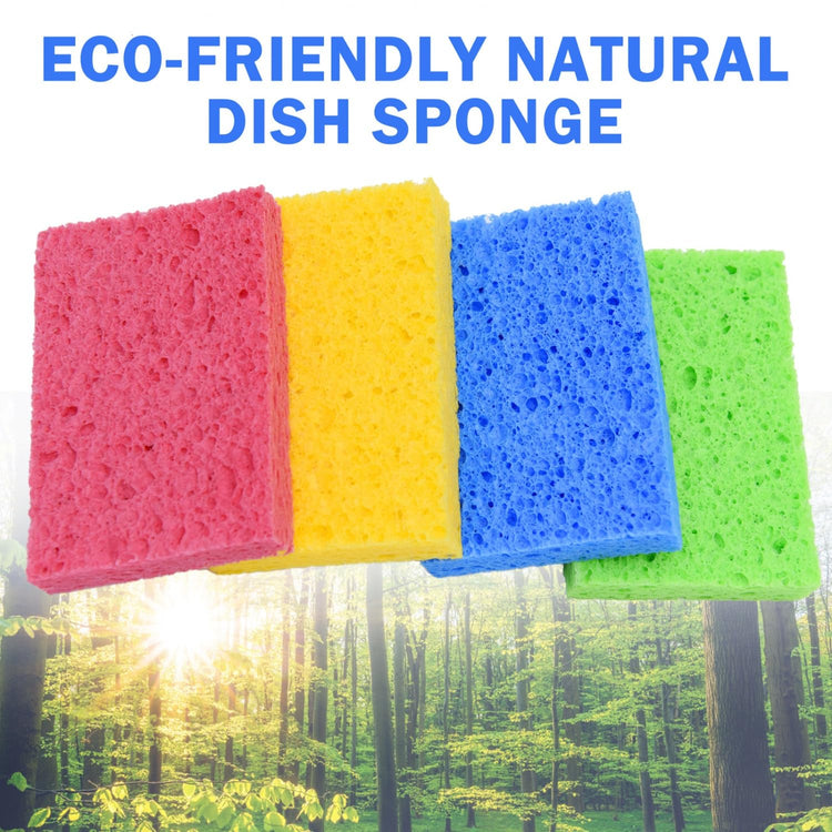 48 Pack Sponges Kitchen Natural Compressed Cellulose Sponges Durable Dish Sponge for Cleaning & DIY Reusable (48 Count)
