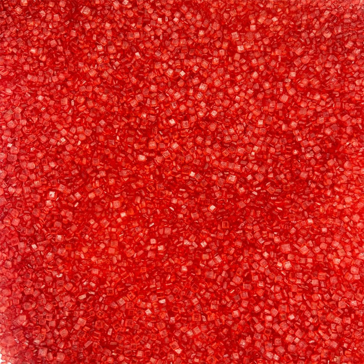 Red Sanding Sugar for Baking Edible Sparkling Coarse Sugar Crystals Sprinkles for Baking Topping Cake Cookie Cupcake Topper Ice Cream Decoration Supplies 3.2 OZ (3.2 Ounce)