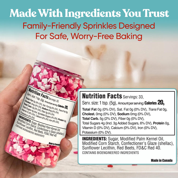 Valentines Sprinkles for Baking (5.77 Ounce)