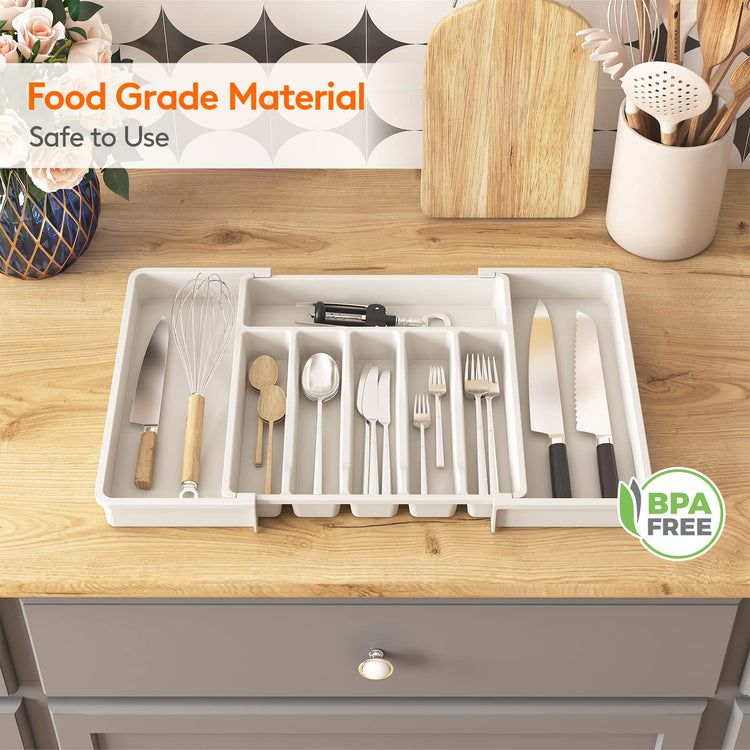 Extra Large Silverware Drawer Organizer