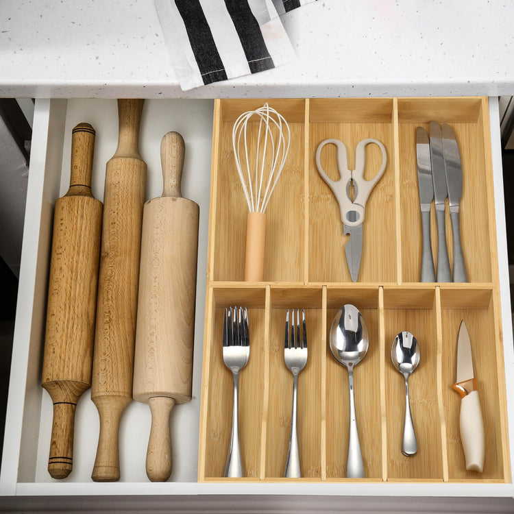Silverware Organizer for Kitchen Drawers