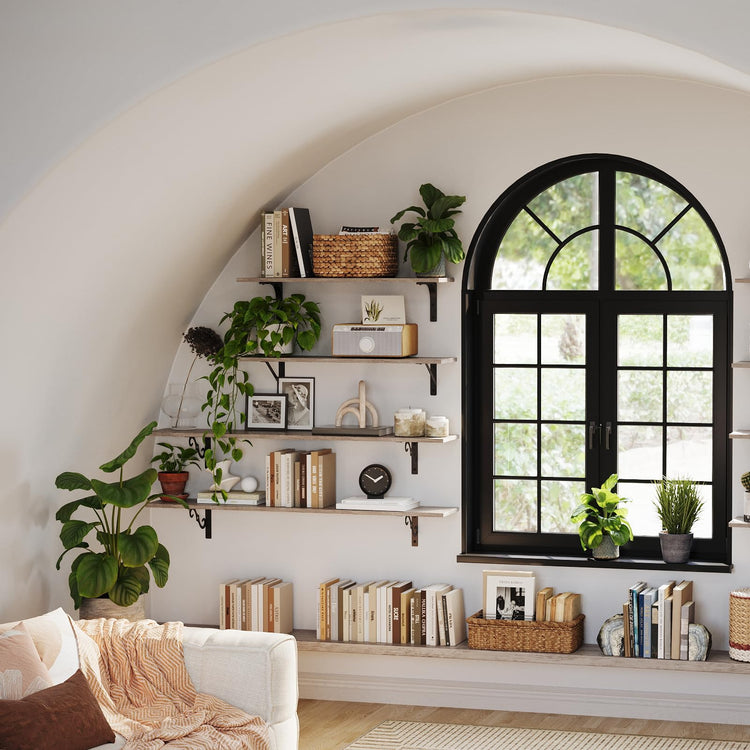 Long Wall Shelves (2 count)