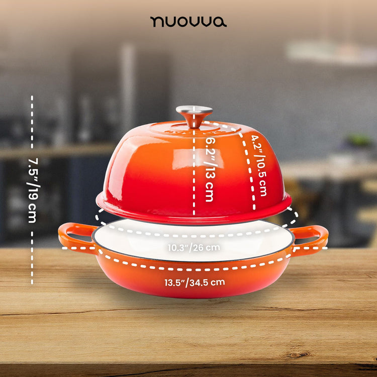 Enamelled Cast Iron Dutch Oven Pot