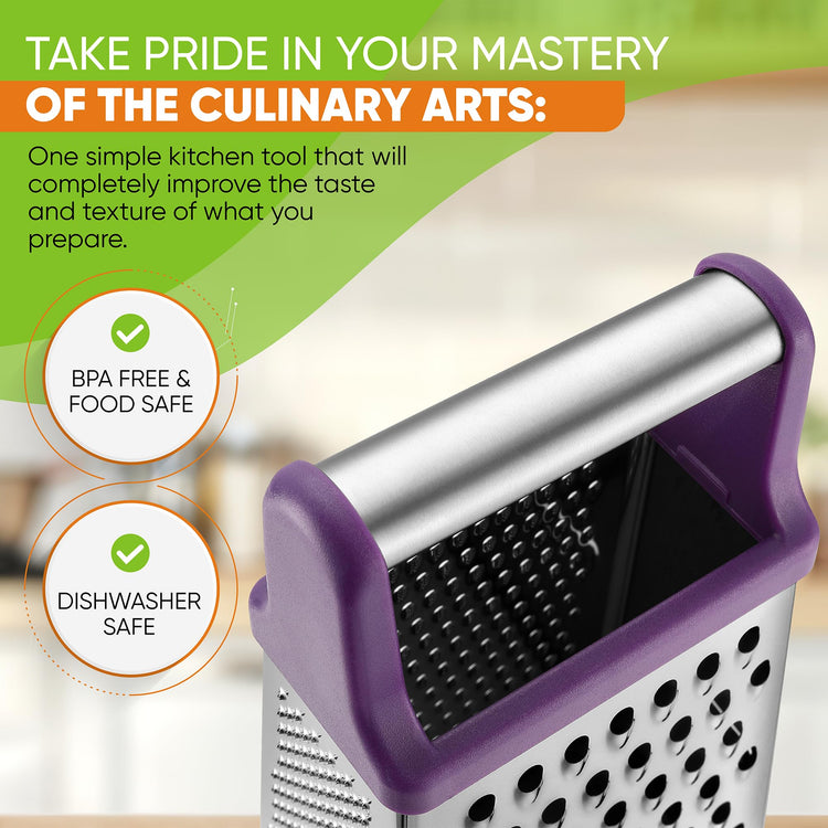 Stainless Steel XL Cheese Grater for Kitchen