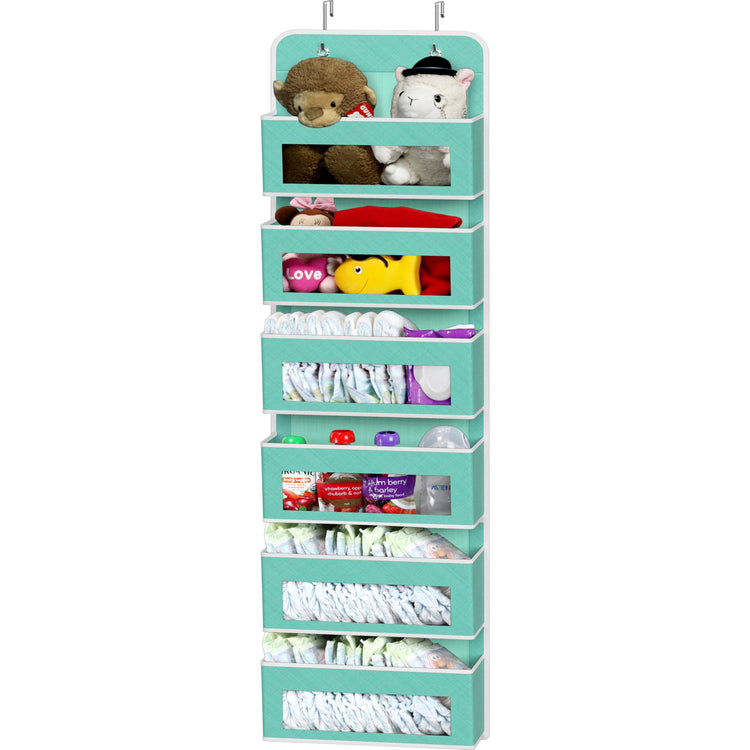 6 Clear Pocket Over Door Hanging Organizer