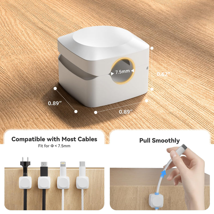 Rotatable Cord Organizer (8 Count)