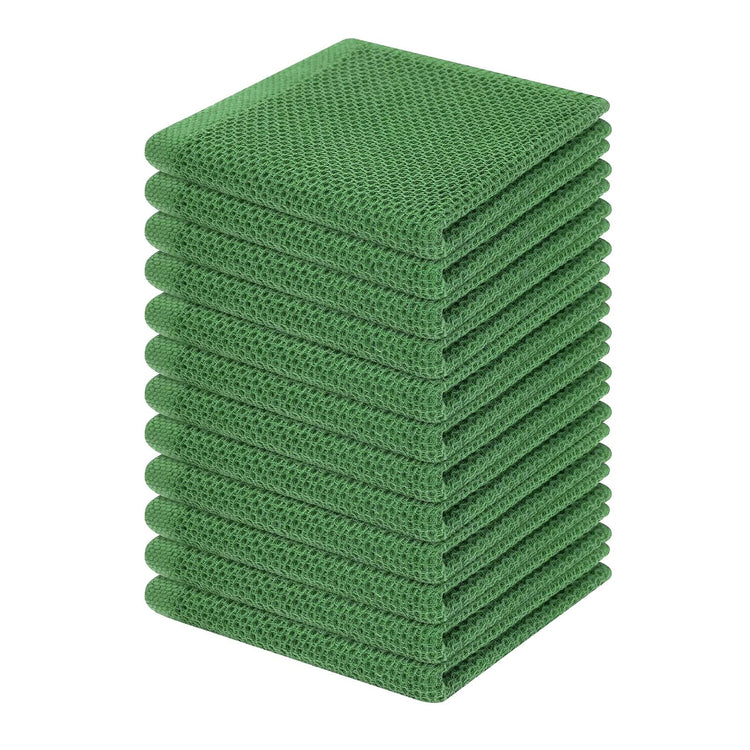100% Cotton Waffle Weave Kitchen Dish Cloths 12 (12 Count)