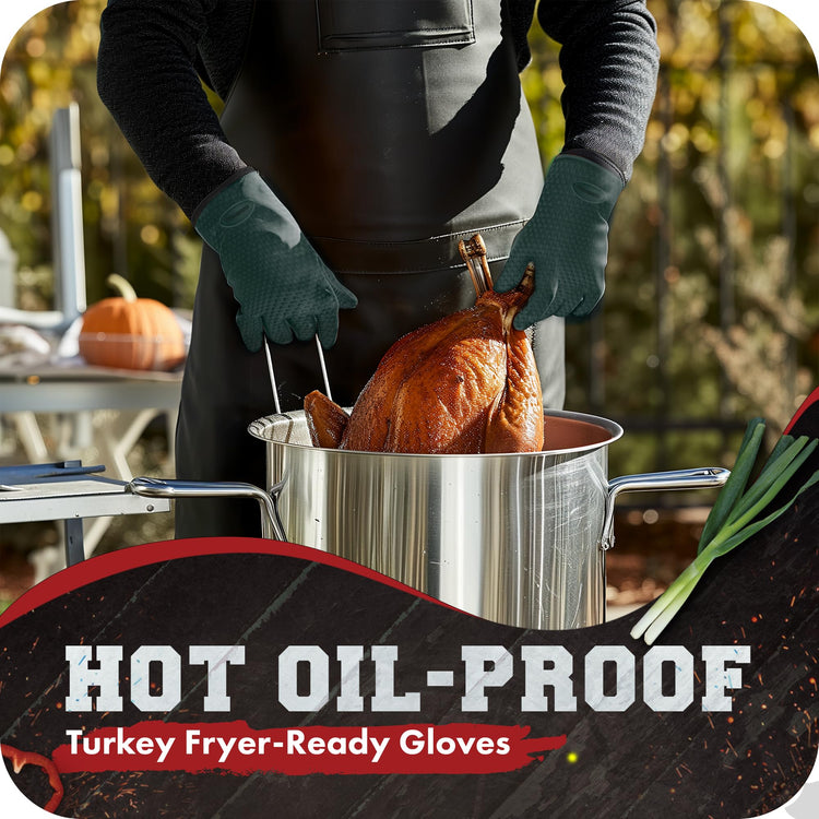 Silicone Smoker BBQ Gloves (2 Count)
