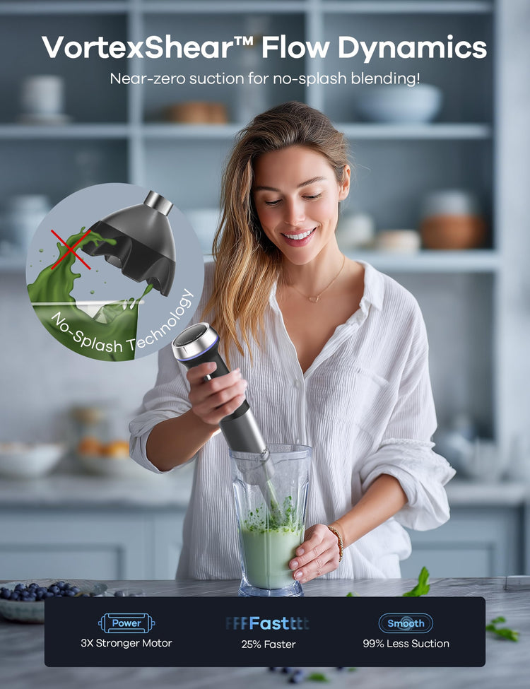 Immersion Blender Handheld Corded 8 in 1 Hand Blender Max 1000W