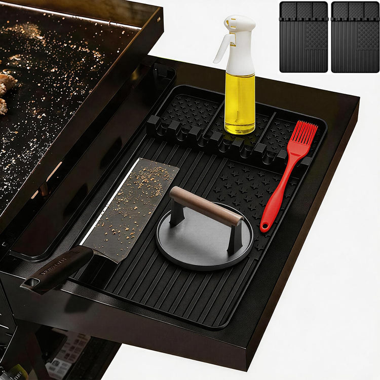 2 PCS Silicone Griddle Tools Mat for Blackstone