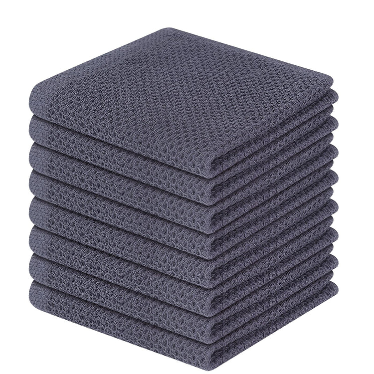 100% Cotton Waffle Weave Kitchen Dish Cloths 8 (8 Count)