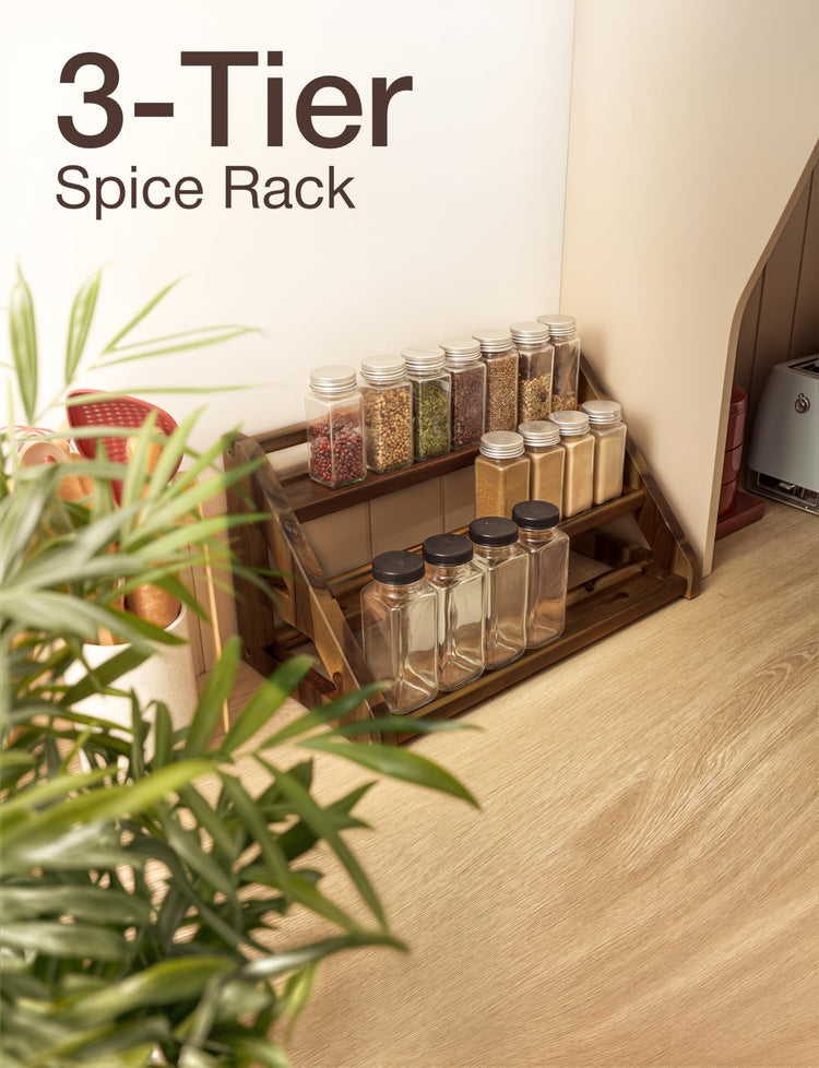 Acacia Wood Spice Rack