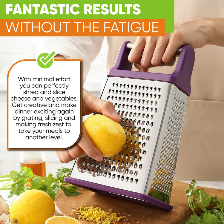 Stainless Steel XL Cheese Grater for Kitchen
