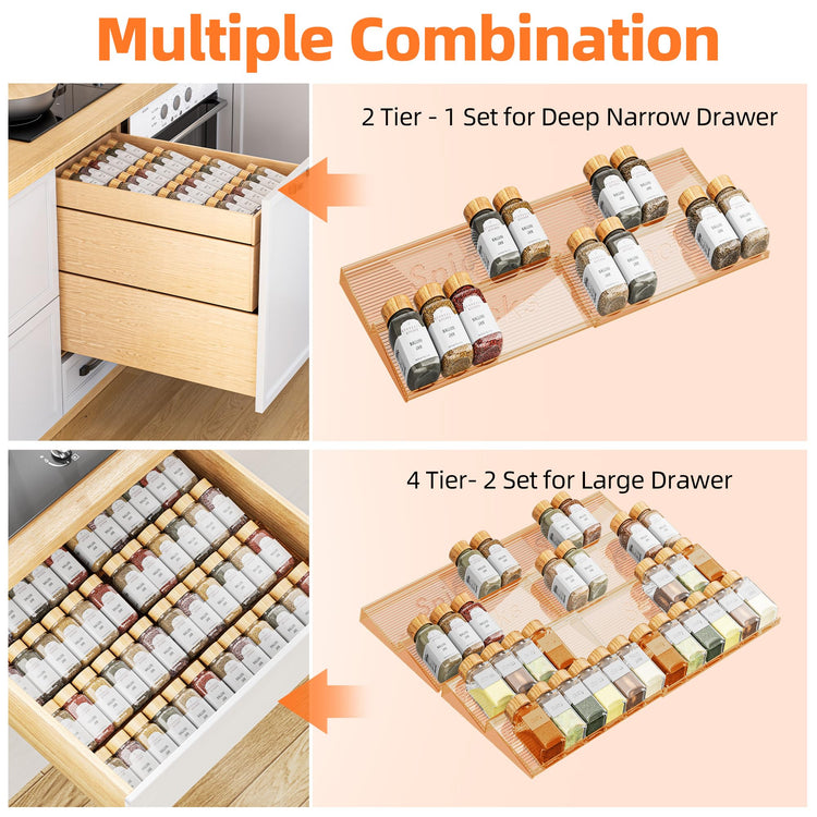 Spice Drawer Organizer (2 Count)