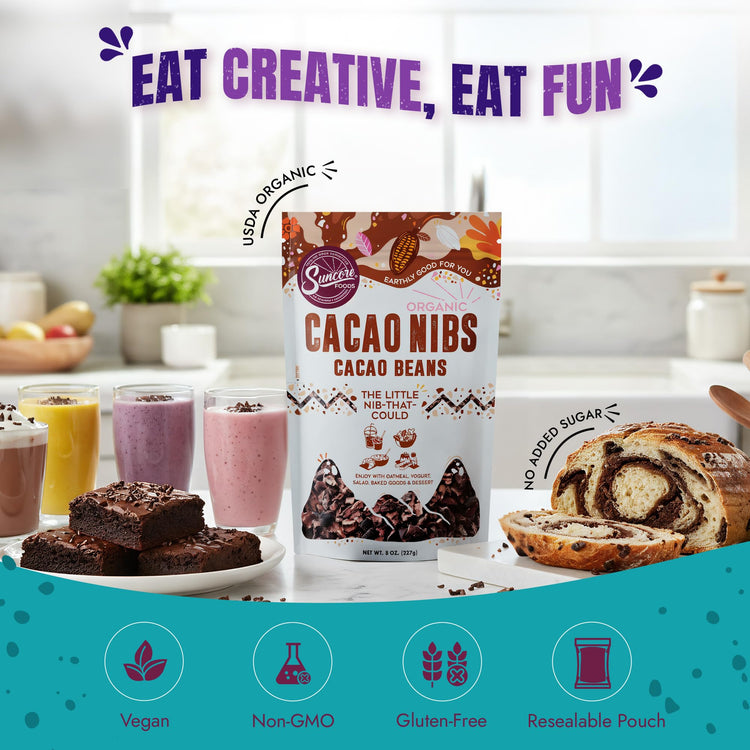 Organic Cacao Nibs (8 Ounce)