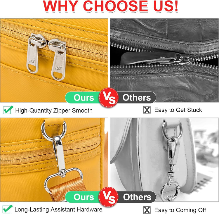 NOL Natural Organic Lifestyle Insulated Lunch Bags for Women Cooler Bag Lightweight Nylon Waterproof Lunch Box For Work (Earth-yellow, Medium(normal))