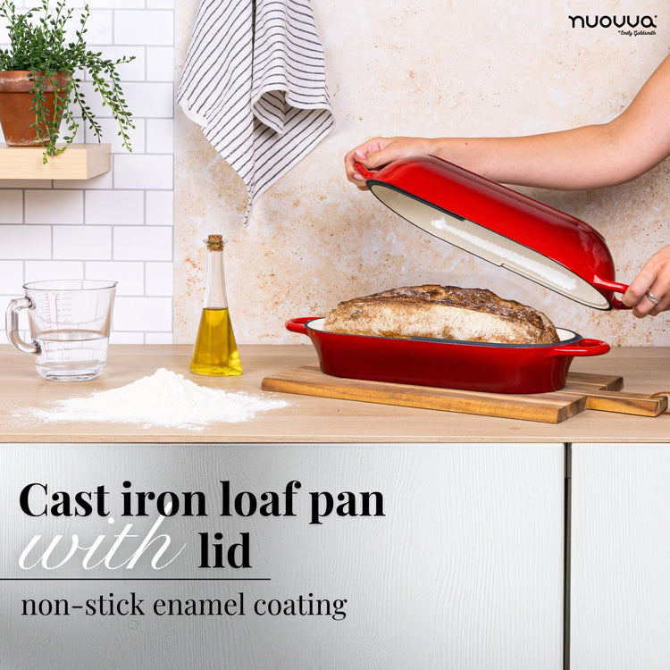 Enamelled Cast Iron Bread Loaf Pot