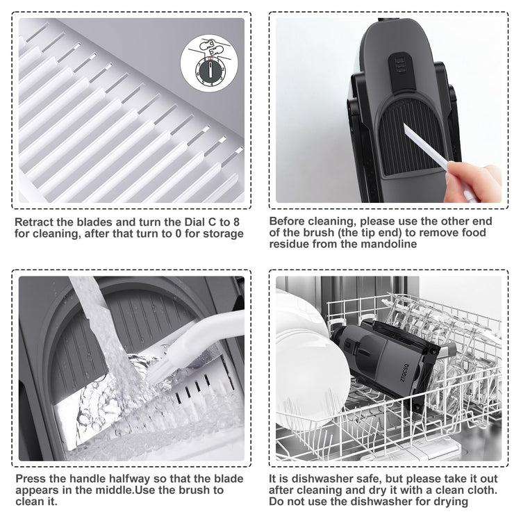 Safe Mandoline Slicer for Kitchen