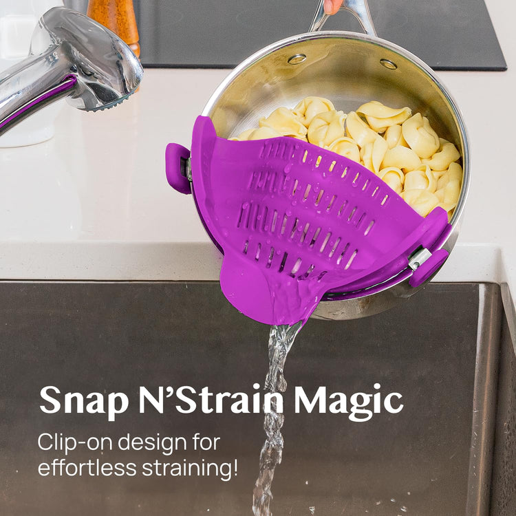 Snap N Strain Pot and Pasta Strainer