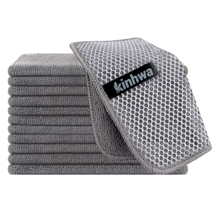 Dish Cloths for Washing Dishes with Scrub Side (12 Count)