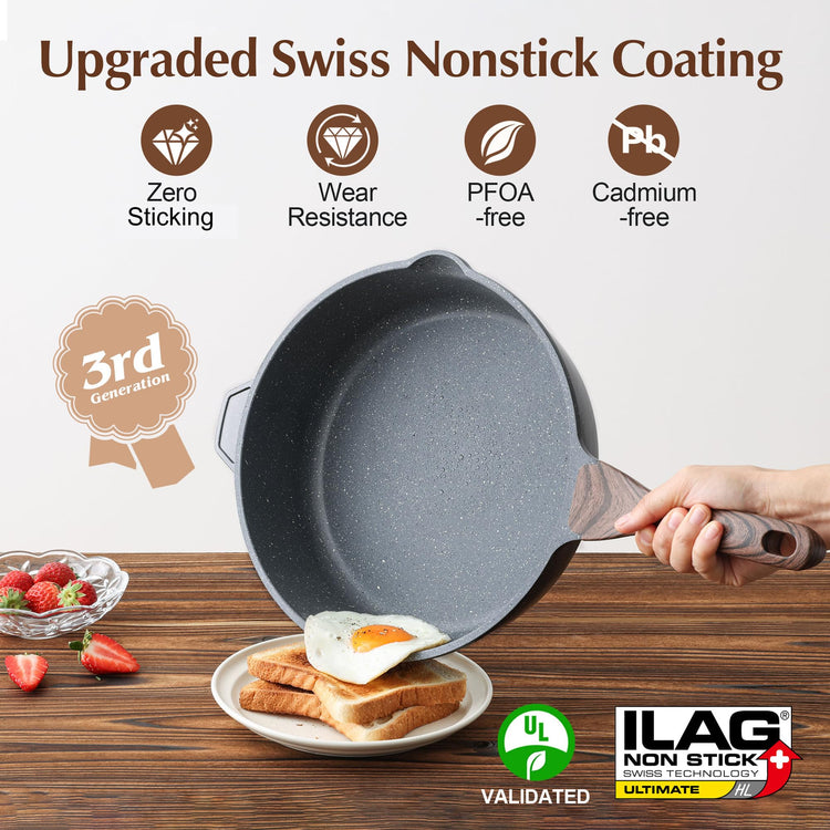 Nonstick Deep Frying Pan Skillet
