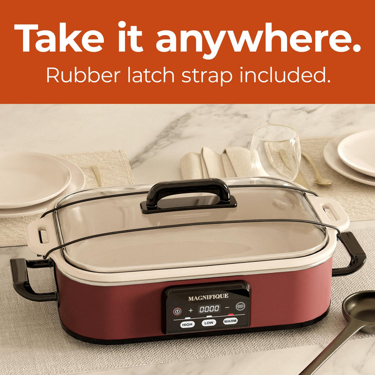 Magnifique 4 Quart Casserole Digital Slow Cooker